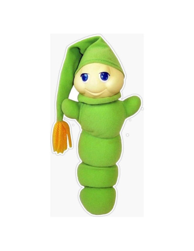 Calcomanía Vintage Glo Worm 12.7 cm LAD Studio