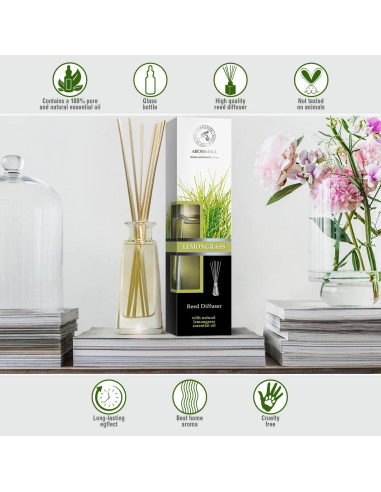 Difusor de Varitas Aromáticas Aromatika 100 ml - Hierba Limón