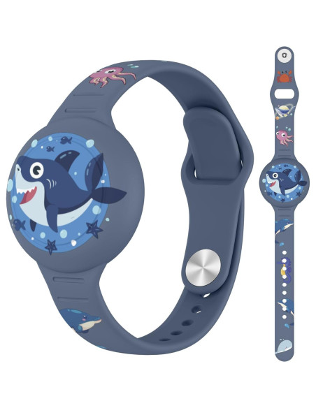 Pulsera Air Tag Vancle Impermeable para Niños Grisazul Pulsera Air Tag Vancle Impermeable para Niños Grisazul