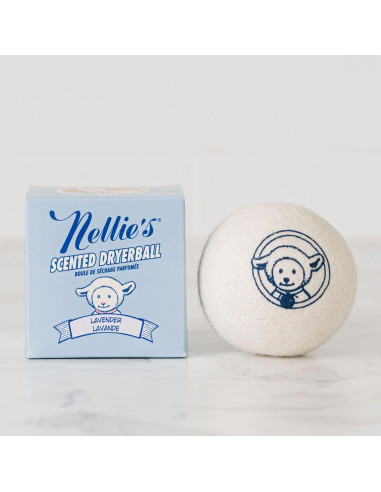 Bola de Secado Aromatizada Nellie's Lavanda 100% Lana Nueva Zelanda