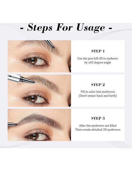 Lápiz de Cejas OETUIOW Microblading Marrón Claro Impermeable Lápiz de Cejas OETUIOW Microblading Marrón Claro Impermeable