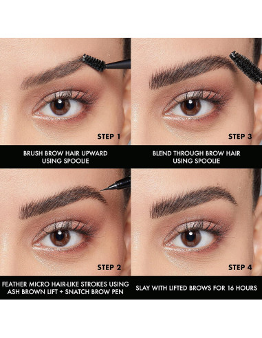 Tinte para Cejas NYX Professional Makeup Marrón Ceniza - Paquete de 2