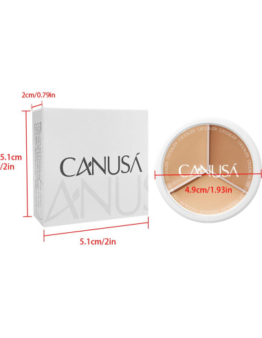 Corrector de Tres Colores CANUSA | Impermeable y Larga Duración