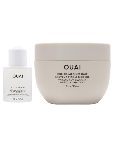 Tratamiento para Cabello Fino a Medio OUAI - Suero y Mascarilla Tratamiento para Cabello Fino a Medio OUAI - Suero y Mascarilla