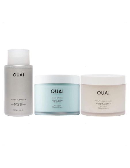 OUAI Set de Cuidado Corporal - Gel de Baño, Crema y Exfoliante OUAI Set de Cuidado Corporal - Gel de Baño, Crema y Exfoliante