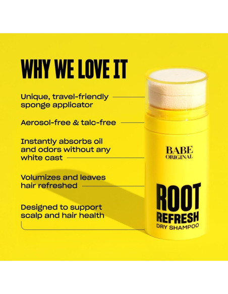 Champú Seco en Polvo BABE ORIGINAL Root Refresh 100g Champú Seco en Polvo BABE ORIGINAL Root Refresh 100g