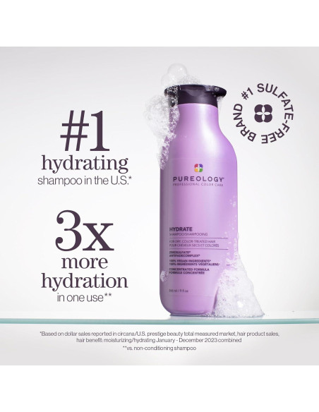 Champú Pureology Hydrate 266 ml - Hidratación Intensa Cabello Seco Champú Pureology Hydrate 266 ml - Hidratación Intensa Cabello Seco