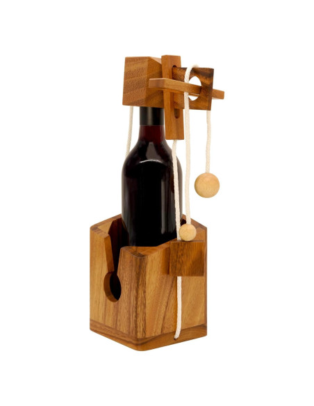 Rompecabezas de Botella BSIRI - Soporte de Madera 3D Rompecabezas de Botella BSIRI - Soporte de Madera 3D