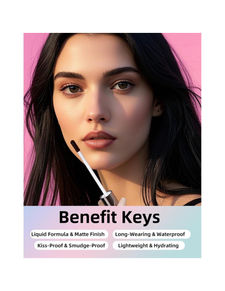 Tinte de Labios Peel Off KIMUSE Cereza Negra Larga Duración Tinte de Labios Peel Off KIMUSE Cereza Negra Larga Duración