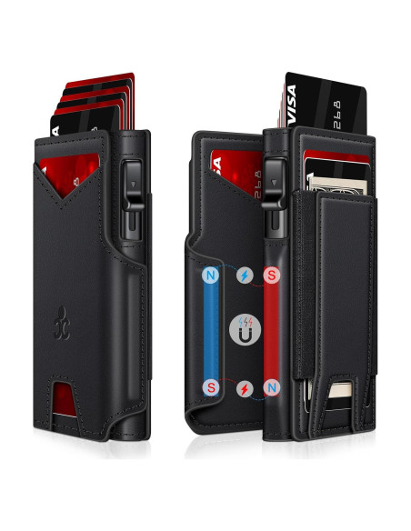 Billetera delgada SEMORID con bloqueo RFID y soporte para 13 tarjetas Billetera delgada SEMORID con bloqueo RFID y soporte para 13 tarjetas