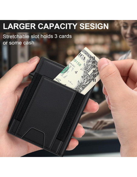 Billetera delgada SEMORID con bloqueo RFID y soporte para 13 tarjetas Billetera delgada SEMORID con bloqueo RFID y soporte para 13 tarjetas