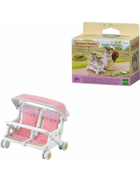 Cochecito Doble para Bebés Epoch 4533 - Accesorio Sylvanian Cochecito Doble para Bebés Epoch 4533 - Accesorio Sylvanian