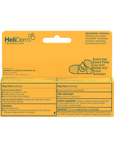 Neosporin Ungüento Antibiótico 28.35 g - Protección Heridas