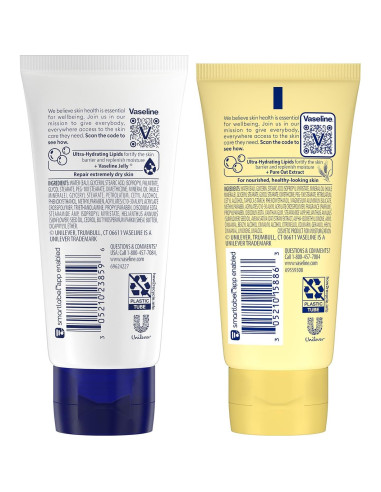 Lociones Vaseline Cuidado Intensivo - Hidratación Sin Fragancia 2x56.7g