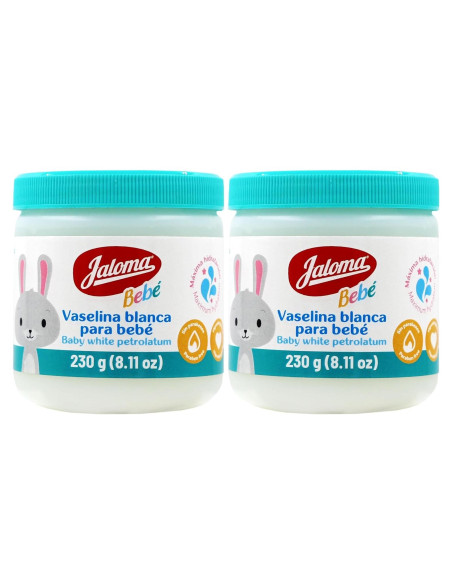 Jaloma Baby Petrolato Blanco 230g (Paquete de 2) Hidratante Jaloma Baby Petrolato Blanco 230g (Paquete de 2) Hidratante