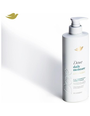 Dove Champú y Acondicionador 2 en 1 510g + Gel de Ducha 567g