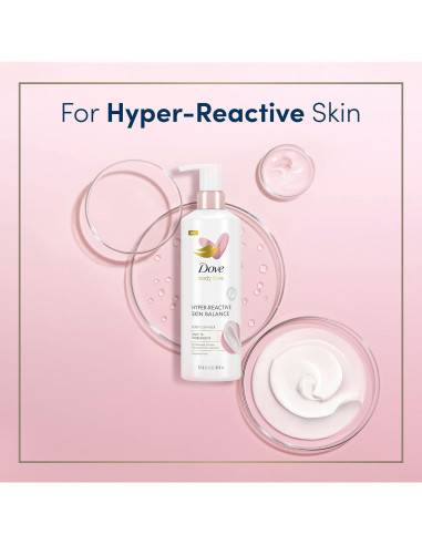 Limpiador Corporal Dove Body Love 496g Piel Hiper-Reactiva Sin Fragancia