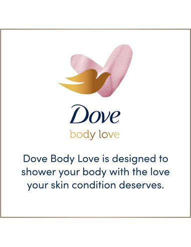 Limpiador Corporal Dove Body Love 496g Piel Hiper-Reactiva Sin Fragancia