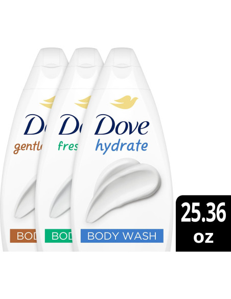 Dove Gel de Ducha Hidratante 3-Pack 750ml - Cuidado Fresco Dove Gel de Ducha Hidratante 3-Pack 750ml - Cuidado Fresco