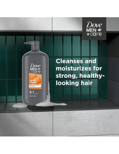 Champú y Acondicionador 2 en 1 Dove Men+Care 0.88 L Fuerte