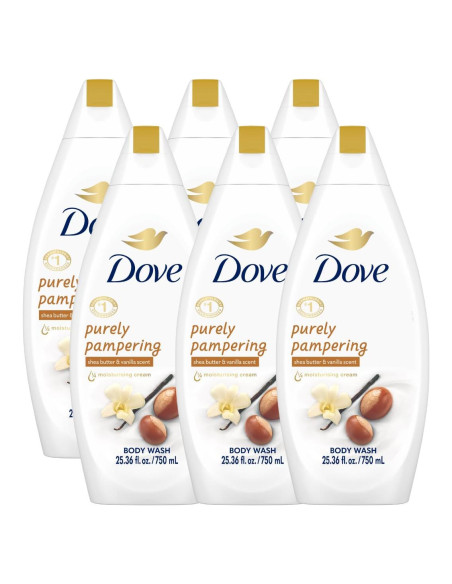 Gel de Baño Dove Cuidado Puro 750 ML - Paquete de 6 Gel de Baño Dove Cuidado Puro 750 ML - Paquete de 6