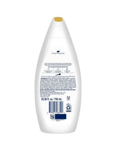 Gel de Baño Dove Cuidado Puro 750 ML - Paquete de 6