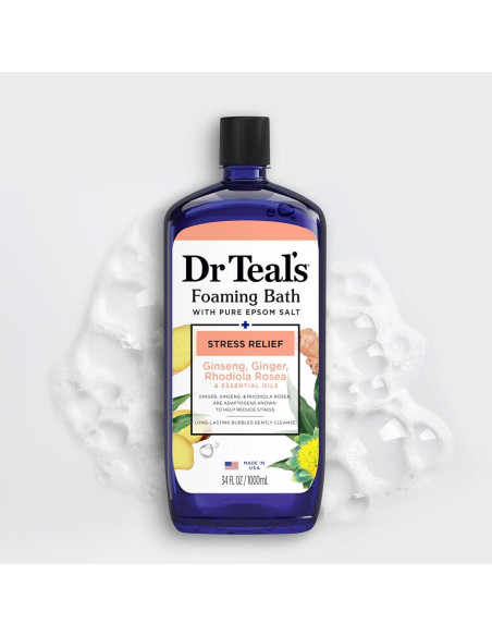 Baño Espumoso Dr Teal con Sal de Epsom 1008 ml - Alivio Estrés Baño Espumoso Dr Teal con Sal de Epsom 1008 ml - Alivio Estrés