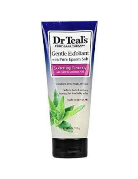 Exfoliante para pies Dr. Teals con aceite de coco y aloe vera - 2x170g Exfoliante para pies Dr. Teals con aceite de coco y aloe vera - 2x170g
