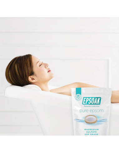 Sal de Epsom Epsoak 2.27 kg Granel USP Sin Fragancia