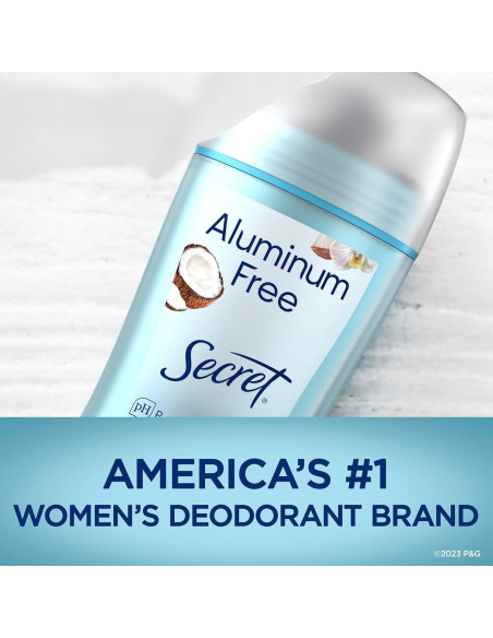 Desodorante Libre de Aluminio Secret Coco 68g - Paquete de 3 Desodorante Libre de Aluminio Secret Coco 68g - Paquete de 3