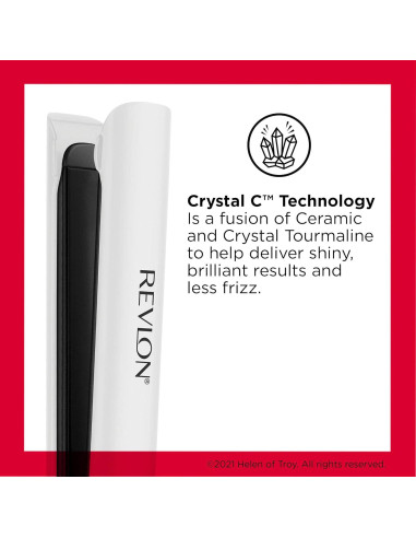 Plancha de Cabello Revlon Crystal C 2.54 cm Digital Cerámica