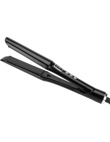 Plancha y Rizador 2 en 1 PRITECH, Cerámica y Titanio, Negro