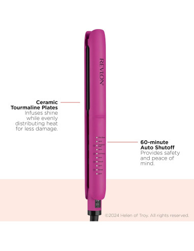 Plancha de Cerámica de Turmalina Revlon 1" 5 Temperaturas