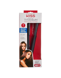 Plancha Profesional KISS Nano Titanio 1" Control Temperatura
