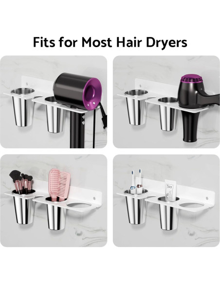 Organizador de Herramientas para el Cabello HIIMIEI Montaje en Pared Organizador de Herramientas para el Cabello HIIMIEI Montaje en Pared