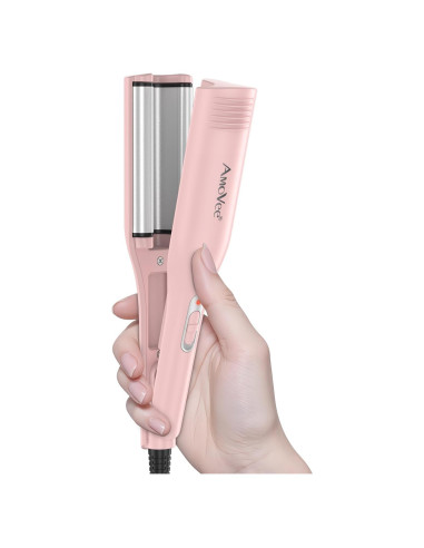 Rizador de Cabello Profesional AmoVee 3 Barriles Cerámica 1.5cm