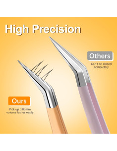 Juego de Pinzas para Extensiones de Pestañas MORGLES 5 Pcs 2