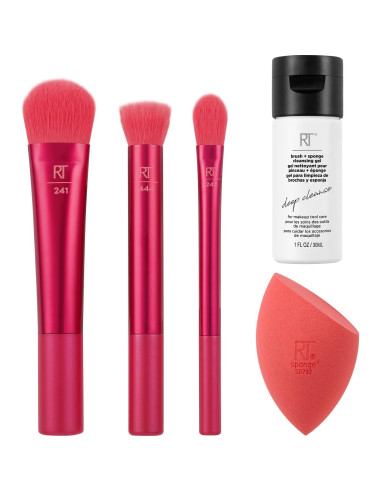 Set de Brochas y Esponjas de Maquillaje Real Techniques 5 Piezas