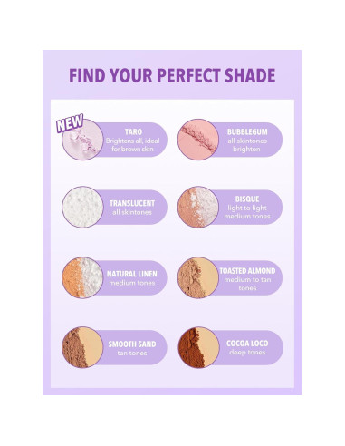 Polvo Suelto Fijador para Ojeras SHEGLAM Taro 9.92g