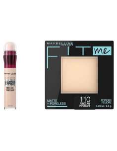 Maybelline Corrector de Ojeras Instant Age Rewind + Polvo Fit Me