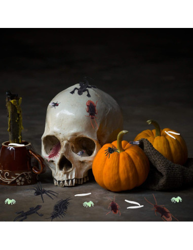 Juguetes de Broma Insectos Plásticos ASTARON 210 Pcs Halloween