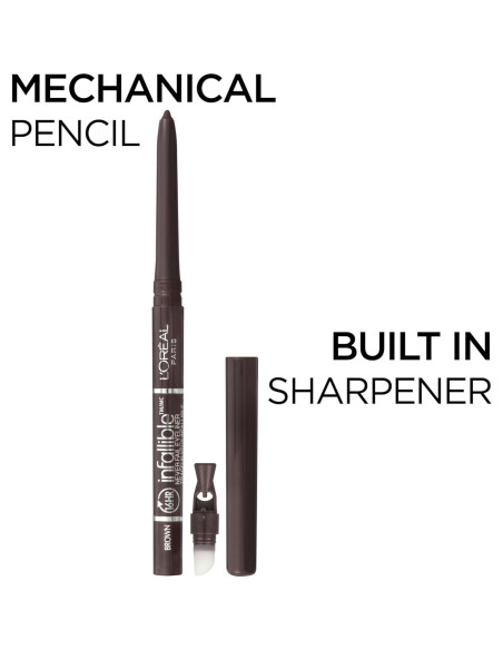 Lápiz de Ojos Mecánico L'Oreal Infallible Negro 0.227 g Lápiz de Ojos Mecánico L'Oreal Infallible Negro 0.227 g