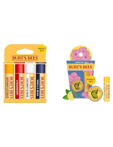 Set de Balsamos Labiales Burt's Bees + Crema Cutículas 6 Unidades