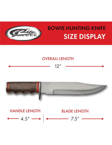 Cuchillo de Caza SZCO 30.48 cm Acero Inoxidable Mango Madera