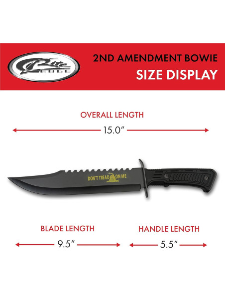 Cuchillo de Supervivencia Bowie Szco Supplies 38.1 cm Acero Inoxidable Cuchillo de Supervivencia Bowie Szco Supplies 38.1 cm Acero Inoxidable