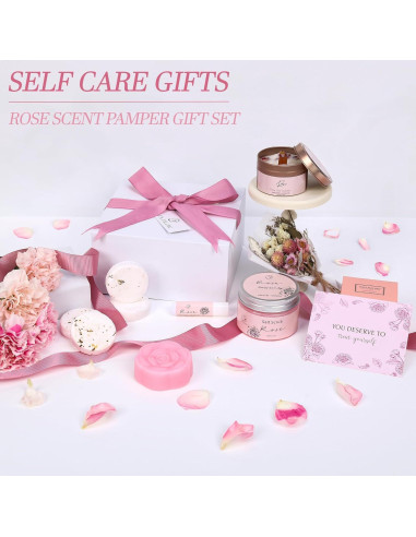 Set de Spa en Casa Rosa EXTALOW - Regalos para Mujeres