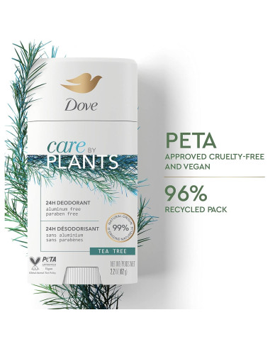 Desodorante en barra Dove Cuidado por Plantas 73.71 g Árbol de Té