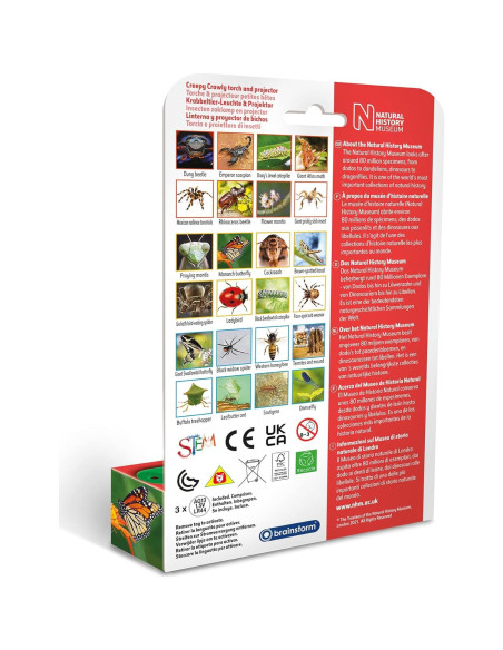Linterna Proyector Insectos Espeluznantes Brainstorm 11 cm Linterna Proyector Insectos Espeluznantes Brainstorm 11 cm