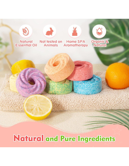 Bombas de Baño Naturales para Niños Lanshanzhuoshen - 6 Aromas Bombas de Baño Naturales para Niños Lanshanzhuoshen - 6 Aromas