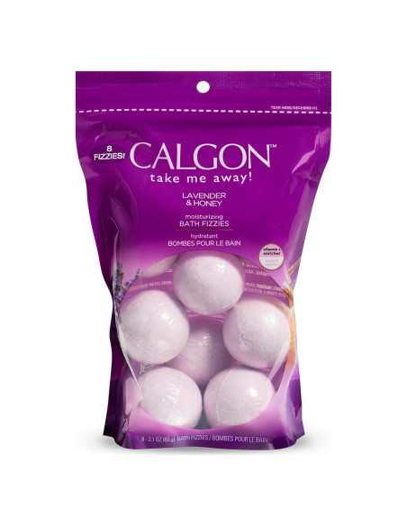 Baños Efervescentes Calgon Lavanda y Miel 8 Piezas Baños Efervescentes Calgon Lavanda y Miel 8 Piezas